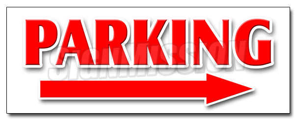 Parking Right Arrow Decal