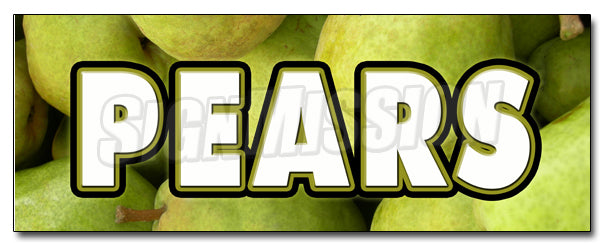 Pears Decal