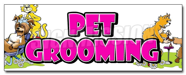 Pet Grooming Decal