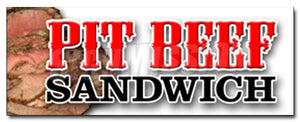 Pit Beef Sandwich Decal