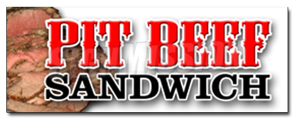 Pit Beef Sandwich Decal