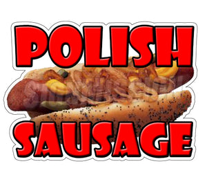 Polish Sausage Die Cut Decal