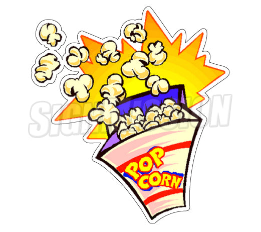Popcorn1 Die Cut Decal