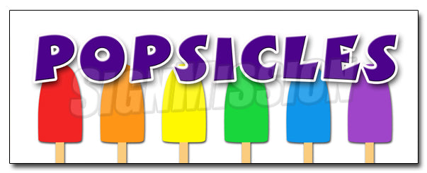 Popsicles Decal