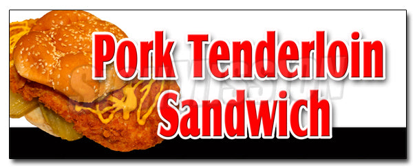 Pork Tenderloin Sandwich Decal