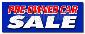 Pre-Owned Car Sale Decal