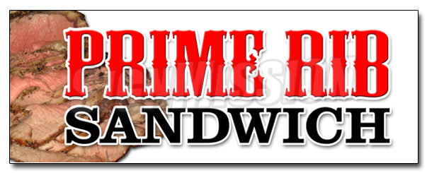 Prime Rib Sandwich Decal