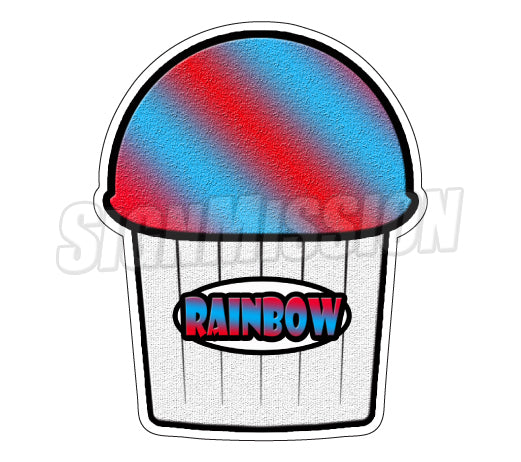 Rainbow Flavor Die Cut Decal