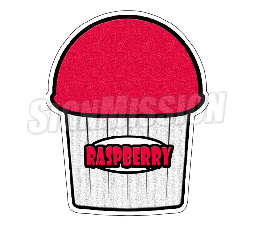 Raspberry Flavor Decal