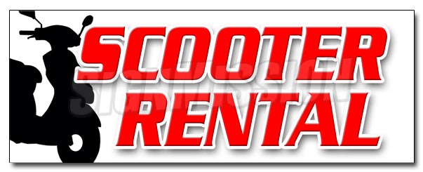 Scooter Rental Decal
