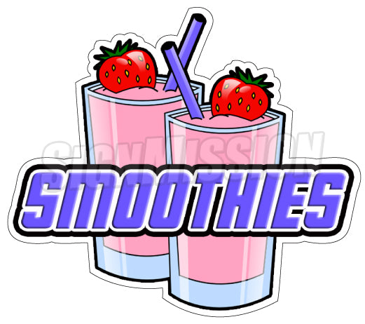 Smoothies Die Cut Decal