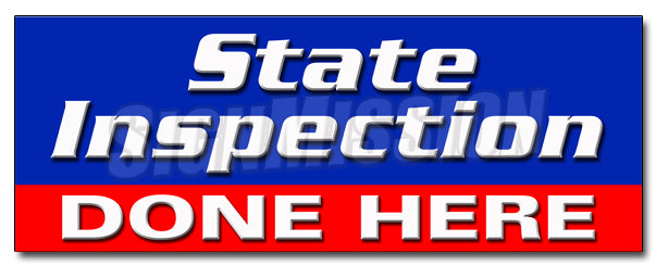 State Inspection Done Hr Decal
