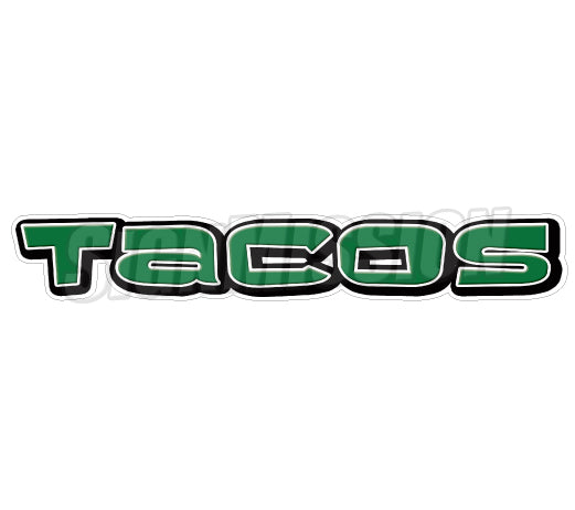 Tacos I Die Cut Decal