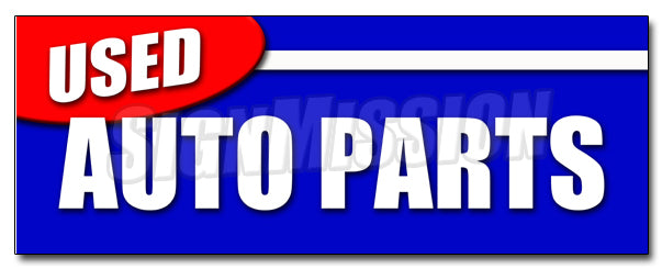 Used Auto Parts Decal