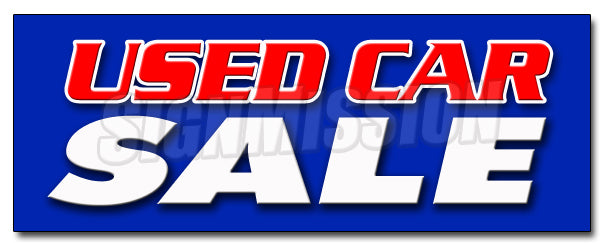 Used Car Sale Decal