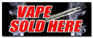 Vape Sold Here Decal
