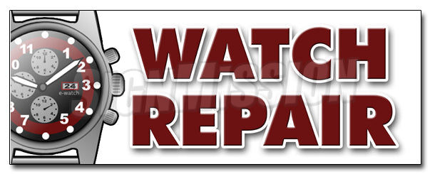 Watch Repair Decal