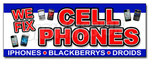 We Fix Cell Phones Decal