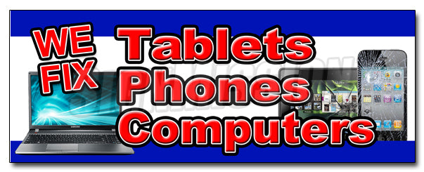 We Fix Tablets Phones C Decal