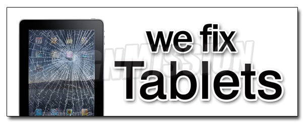 We Fix Tablets Decal