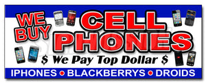 We Buy Cell Phones Decal