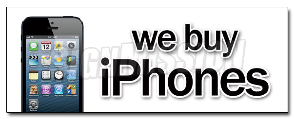 We Buy iPhones Decal