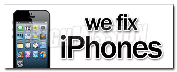 We Fix iPhones Decal