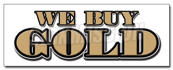 We Buy Gold2 Decal