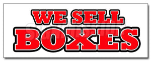 We Sell Boxes Decal