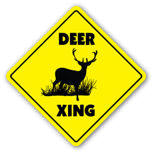 Deer Crossing Vinyl Decal Sticker