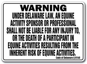 DELAWARE Equine Sign