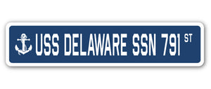 USS Delaware Ssn 791 Street Vinyl Decal Sticker