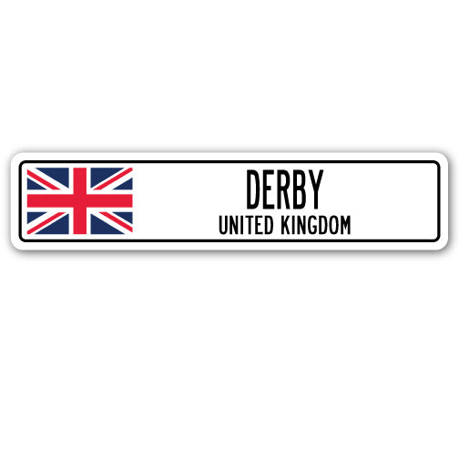DERBY, UNITED KINGDOM Street Sign