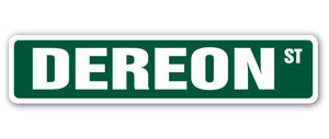 DEREON Street Sign