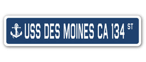 USS Des Moines Ca 134 Street Vinyl Decal Sticker