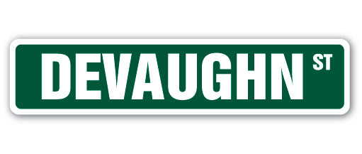 DEVAUGHN Street Sign