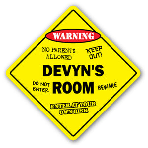 Devyn's Room Vinyl Decal Sticker