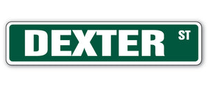 DEXTER Street Sign