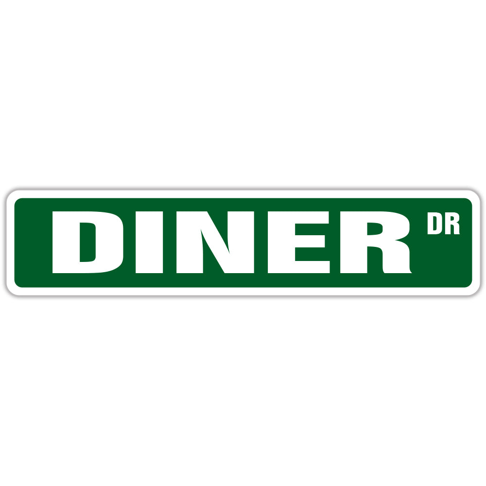 DINER Street Sign