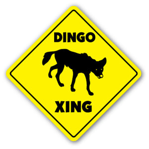 Dingo Crossing Vinyl Decal Sticker