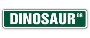 Dinosaur Street Vinyl Decal Sticker