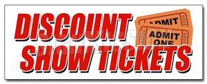 Discount Show Tickets Decal