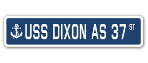 USS Dixon As 37 Street Vinyl Decal Sticker