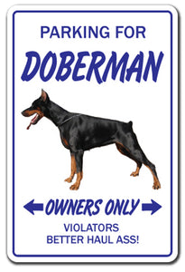 Doberman Vinyl Decal Sticker