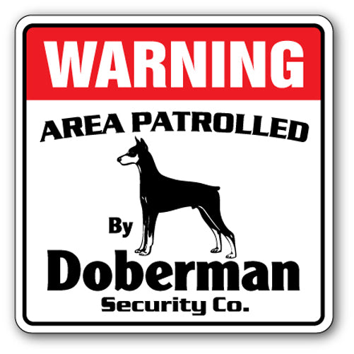 Doberman Street Vinyl Decal Sticker