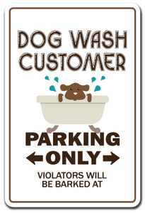 Dog Wash Customer Vinyl Decal Sticker