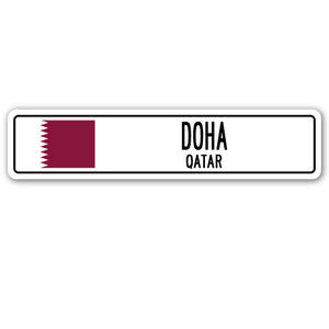 DOHA, QATAR Street Sign