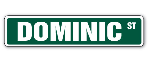 Dominic Street Vinyl Decal Sticker