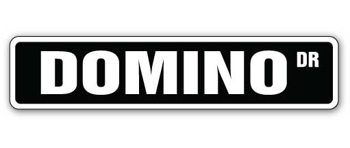 Domino Street Vinyl Decal Sticker