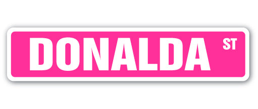 DONALDA Street Sign